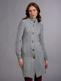 Aran Cable Signature Coat - Grey