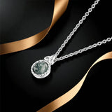 Moss Agate Trinity Necklace