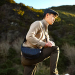 Luna Bag - Navy Over-Check
