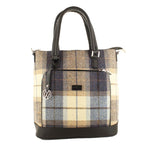 Ciara Mucros Bag - Cream/Tan/Blue Plaid