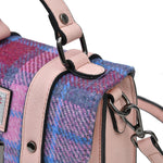 The Mini Satchel - Pink and Blue Tartan