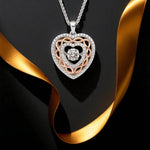 Dancing Stone Celtic Knot Heart Necklace
