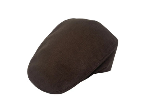 Linen Donegal Touring Cap - Brown