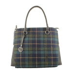 Emily Mucros Bag - Navy/Olive Plaid