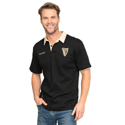 Guinness Black and Cream Rugby Tee