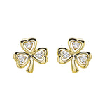 Gold Vermeil Stud Shamrock