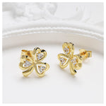 Gold Vermeil Stud Shamrock