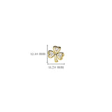 Gold Vermeil Stud Shamrock