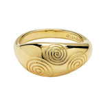 14kt Gold Vermeil Celtic Triskele Ring