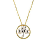 14kt Gold Vermeil Shamrock Necklace