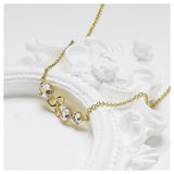 Trinity Knot White Sapphire Necklace