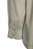 Irish Linen Grandad Shirt - Melange Moss