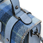 The Mini Satchel - Blue Tartan