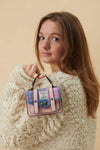 Wee Satchel - Pink and Blue Tartan