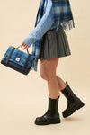 The Orkney Satchel - Blue Tartan