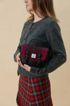 The Mini Cobble Satchel - Fuchisa Tartan