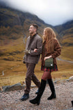 The Eilidh - Dark Green Herringbone