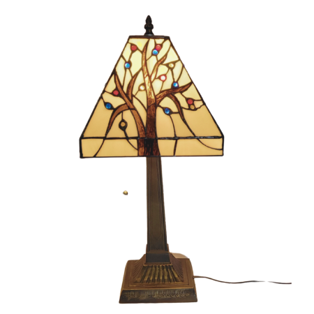 Tree of Life Stained Glass Lamp