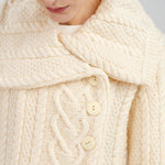 Classic Cable Coat - Cream