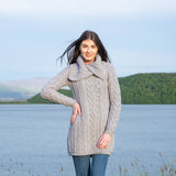 Classic Cable Coat - Gray