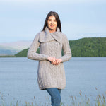 Classic Cable Coat - Gray