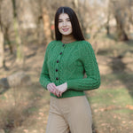 Cable Knit Button Cardigan