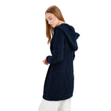 Aran Leaf Coat - Navy