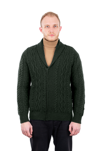 Men's Zipper Knit Cardigan