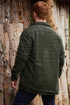 Lee Valley Flannel Fleece Lined Shirt - Forest Green Black Checkered