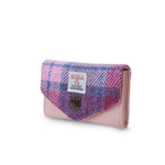 Small Clasp Purse - Pink and Blue Tartan
