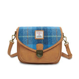 Mini Saddle Bag - Blue Tartan
