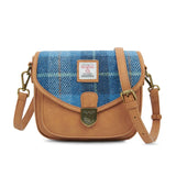 Mini Saddle Bag - Blue Tartan