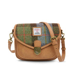 Mini Saddle Bag - Chestnut and Blue Tartan