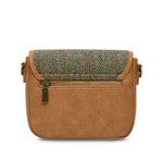 Mini Saddle Bag - Chestnut Herringbone