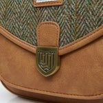 Mini Saddle Bag - Chestnut Herringbone