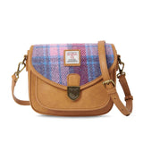 Mini Saddle Bag - Pink and Blue Tartan