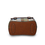 The Mini Jura Backpack - Chestnut and Blue Tartan