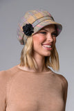 Newsboy Hat - Pastel Yellow Plaid