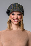 Newsboy Hat - Green Multi Plaid