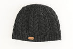 Aran Cable Pullon Hat - Charcoal