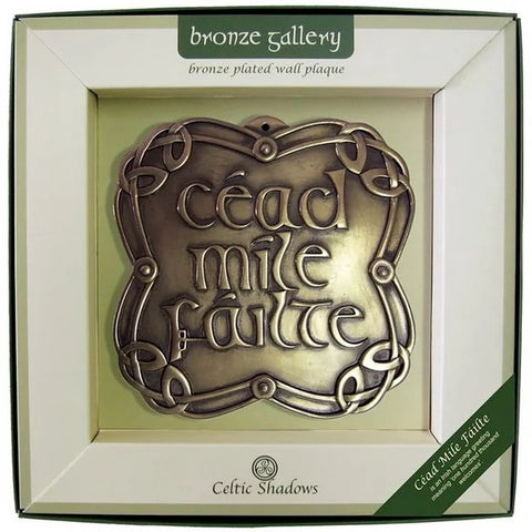 Celtic Bronze Gallery Wall Plaque | Cead Mile Failt