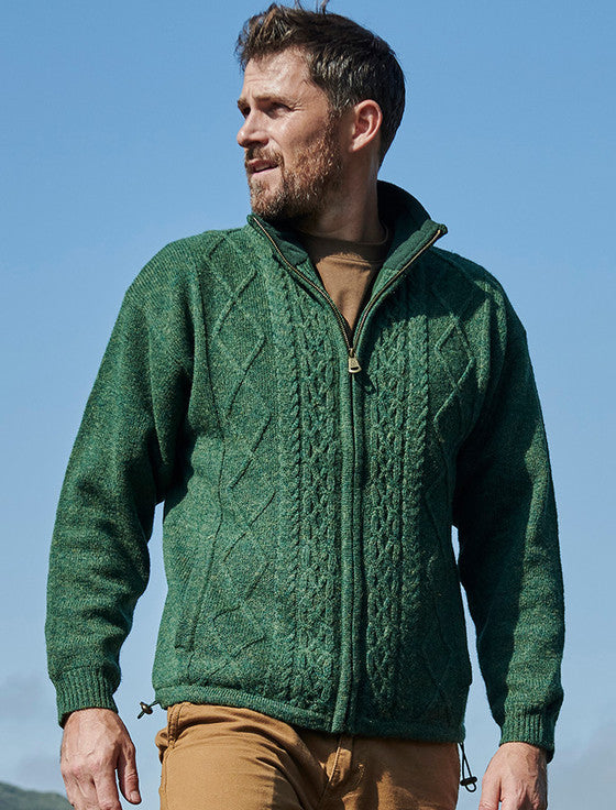 Windproof Aran Style Jacket - Pickle – Funky Skunk