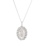 Celtic Miraculous Medal Sterling Silver Necklace