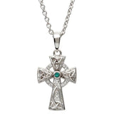 Celtic Trinity Knot Cross Adorned With Crystals
