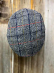 Vintage Tweed Cap - Gray & Red Checkered