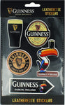 Guinness Leatherette Stickers (Set of 5)