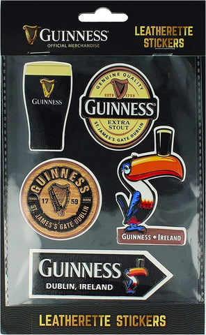 Guinness Leatherette Stickers (Set of 5)