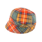 Flapper Cap - Orange Plaid