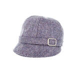 Flapper Cap - Lilac Herringbone