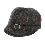 Flapper Cap - Black Herringbone